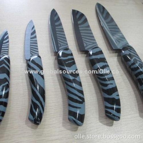 Snake Strips Handle Ceramic Knife